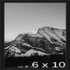 Frame It Easy 6 7/8 x 10 7/8 Satin Black Metal Frame (Ashford) 6.9x10.9 inches view 1