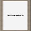 10x40 Frame Gray Barnwood Picture Frame - Modern Photo Frame Includes UV Acrylic Shatter Guard Front, Acid Free Foam Backing Board, Hanging Hardware Wood Wall Frames for Family Photos - no Mat view 1