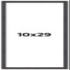 10x29 Frame Brown Picture Frame - Complete Modern Photo Frame Includes UV Acrylic Shatter Guard Front, Acid Free Foam Backing Board, Hanging Hardware Wood Wall Frames for Family Photos - no Mat view 1