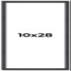 10x28 Frame Brown Picture Frame - Complete Modern Photo Frame Includes UV Acrylic Shatter Guard Front, Acid Free Foam Backing Board, Hanging Hardware Wood Wall Frames for Family Photos - no Mat view 1