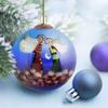 Angels Hand Painted Glass Ornament Collectable view 3