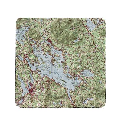 Betsy Drake Lake Winnipesaukee, NH Nautical Map Coaster Set of 4