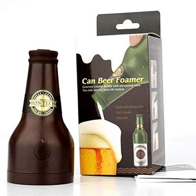 Anixl Ultrasonic Beer Foamer Canned Beer Bottle Shape Bar Wine Tools
