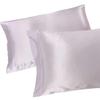 LINEN CLUB BEDDING Super Soft Satin 4-Piece (1 Flat Sheet, 1 Fitted Sheet & 2 Pillowcovers) Sheet Set 15 inches deep with Vibrant Color (Taupe, Cal-King) view 4