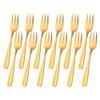 12 Pieces Appetizers Desert Forks, Baikai 18/10 Stainless Steel Finished Tasting Cocktail Mini Salad Fruit Fork Set, 5.5 Inch (Gold) view 1