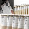 Add Curtain Tape with Hooks to Our Custom Curtains. Perfect for Ceiling Track System or rods with Curtain Rings. (50" Panel) view 1