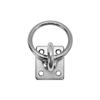 MH GLOBAL Square Swivel Pad Eye Plate W Ring 1/4" Welded Formed WLL 380 Lbs Marine Boat Rigging 4 PC view 2
