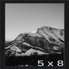 Frame It Easy 5 3/4 x 8 1/2 Satin Black Metal Frame (Ashford) 5.7x8.5 inches view 1