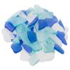 Nautical Crush Trading Sea Glass | Cobalt Blue Aqua and Frosted White Sea Glass Mix | 55 Ounces of Sea Glass for Art Crafts and Decor | Sea Glass Bulk view 2