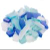 Nautical Crush Trading Sea Glass | Cobalt Blue Aqua and Frosted White Sea Glass Mix | 55 Ounces of Sea Glass for Art Crafts and Decor | Sea Glass Bulk view 3