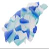 Nautical Crush Trading Sea Glass | Cobalt Blue Aqua and Frosted White Sea Glass Mix | 55 Ounces of Sea Glass for Art Crafts and Decor | Sea Glass Bulk view 4