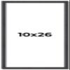10x26 Frame Brown Picture Frame - Complete Modern Photo Frame Includes UV Acrylic Shatter Guard Front, Acid Free Foam Backing Board, Hanging Hardware Wood Wall Frames for Family Photos - no Mat view 1