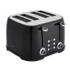 Amazon Basics 4 Slice Toaster, 6 Browning Settings, Removable Crumb Tray, Bagel and Defrost Function, Cancel Button, 1600W, Black view 1