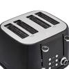 Amazon Basics 4 Slice Toaster, 6 Browning Settings, Removable Crumb Tray, Bagel and Defrost Function, Cancel Button, 1600W, Black view 2