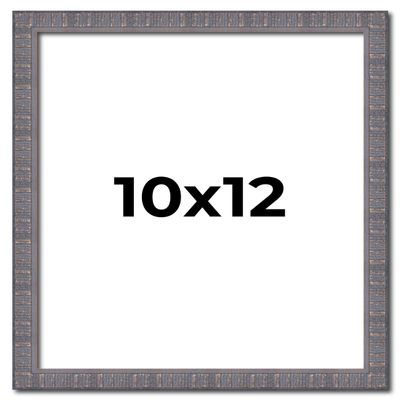 10x12 Frame Slate Blue Distressed Rustic Solid Wood Picture Frame | 0.75 Inch Moulding Width | Includes UV Acrylic Plexiglass, Acid Free Foam Backing Board and Hanging Hardware | Sonoma Collection