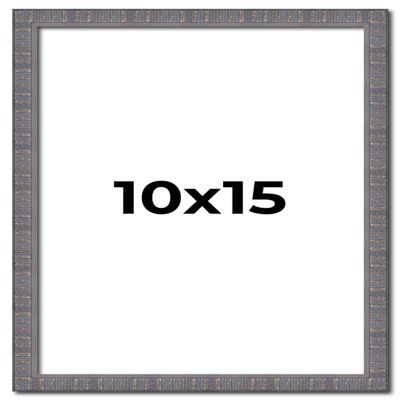 10x15 Frame Slate Blue Distressed Rustic Solid Wood Picture Frame | 0.75 Inch Moulding Width | Includes UV Acrylic Plexiglass, Acid Free Foam Backing Board and Hanging Hardware | Sonoma Collection