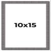 10x15 Frame Slate Blue Distressed Rustic Solid Wood Picture Frame | 0.75 Inch Moulding Width | Includes UV Acrylic Plexiglass, Acid Free Foam Backing Board and Hanging Hardware | Sonoma Collection view 1