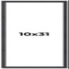 10x31 Frame Brown Picture Frame - Complete Modern Photo Frame Includes UV Acrylic Shatter Guard Front, Acid Free Foam Backing Board, Hanging Hardware Wood Wall Frames for Family Photos - no Mat view 1