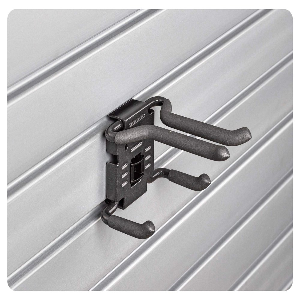 HandiWall Ski Hook with Locking Bracket for Sport Storage on Slatwall Panels