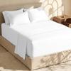 Hearth & Harbor Extra Deep Pocket Queen Sheets Sets - Fits Mattress 18-24 Inches Deep - Extra Deep Pocket Sheets - 6 Piece Queen Size - White view 1