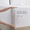 Hearth & Harbor Extra Deep Pocket Queen Sheets Sets - Fits Mattress 18-24 Inches Deep - Extra Deep Pocket Sheets - 6 Piece Queen Size - White view 3