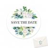 Save The Date Envelope Seals: 120 Floral Wedding Stickers view 1