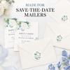 Save The Date Envelope Seals: 120 Floral Wedding Stickers view 2