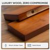 Homeforia 24inch Oak Floating Shelf for Wall, High End Solid Real Wood 24 inches Long Floating Shelves for Bathroom, Honey Oak Wooden Floating Shelves, Heavy Duty Bracket, 24 X 6.5 X 1.75 in, Set of 2 view 4