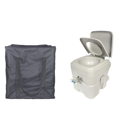 Portable Toilet Storage Bag,Standard 5.3 Gallons Portable Toilet Carrying Case,Heavy Duty Oxford RV Toilet Protector Cover,Great Accessories For Transporting And ProtectYour Camping Toilet, RV Toilet