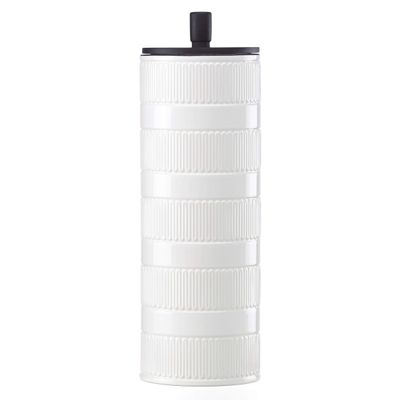Kate Spade New York York Avenue Tall Canister, 3.05 LB, White