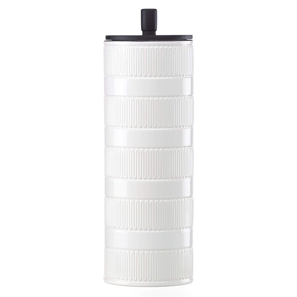 Kate Spade New York York Avenue Tall Canister, 3.05 LB, White