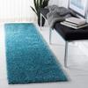SAFAVIEH August Shag Collection Runner Rug - 2'3" x 12', Turquoise, Solid Design, Non-Shedding & Easy Care, 1.2-inch Thick Ideal for High Traffic Areas in Living Room, Bedroom (AUG900K) view 1