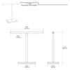 Gatco 1444MX, Modern Rectangle Base Freestanding Countertop Towel Holder, Matte Black / 10.50" W x 11.13" H T-Shape Style Countertop Hand Towel Holder for Bathroom, Kitchen/Fingertip Towel Rack view 4