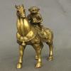 Folk Chinese Copper Brass Feng Shui Zodiac Monkey Horse Sculpture view 2
