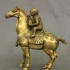 Folk Chinese Copper Brass Feng Shui Zodiac Monkey Horse Sculpture view 3