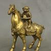 Folk Chinese Copper Brass Feng Shui Zodiac Monkey Horse Sculpture view 4
