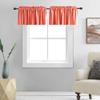 DONREN Coral Salmon Valances for Window-Blackout Valances for Kitchen with Rod Pocket (42 by 15 Inch,2 Panels) view 1