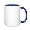 15oz Blue Sublimation Mugs  Blank Ceramic Cups for Heat Transfer Printing  Set of 24 Bulk Mugs for Custom Crafting, Customizable Drinkware view 3