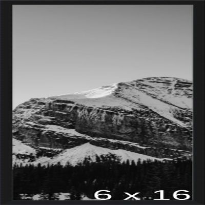 Frame It Easy 6 7/8 x 16 7/8 Satin Black Metal Frame (Ashford) 6.9x16.9 inches