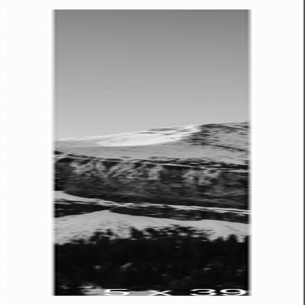 Frame It Easy 5 x 39 White Wood Frame (Derby)
