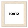 10x12 Frame White Barnwood Picture Frame - Modern Photo Frame Includes UV Acrylic Shatter Guard Front, Acid Free Foam Backing Board, Hanging Hardware Wood Wall Frames for Family Photos - no Mat view 1