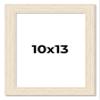 10x13 Frame White Barnwood Picture Frame - Modern Photo Frame Includes UV Acrylic Shatter Guard Front, Acid Free Foam Backing Board, Hanging Hardware Wood Wall Frames for Family Photos - no Mat view 1