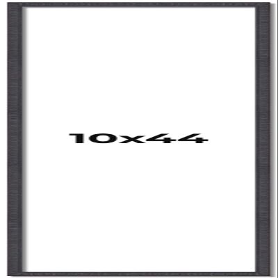 10x44 Frame Brown Picture Frame - Complete Modern Photo Frame Includes UV Acrylic Shatter Guard Front, Acid Free Foam Backing Board, Hanging Hardware Wood Wall Frames for Family Photos - no Mat