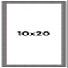 10x20 Frame Slate Blue Distressed Rustic Solid Wood Picture Frame | 0.75 Inch Moulding Width | Includes UV Acrylic Plexiglass, Acid Free Foam Backing Board and Hanging Hardware | Sonoma Collection view 1