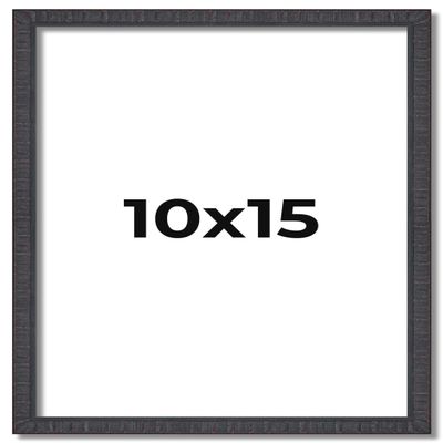10x15 Frame Brown Picture Frame - Complete Modern Photo Frame Includes UV Acrylic Shatter Guard Front, Acid Free Foam Backing Board, Hanging Hardware Wood Wall Frames for Family Photos - no Mat