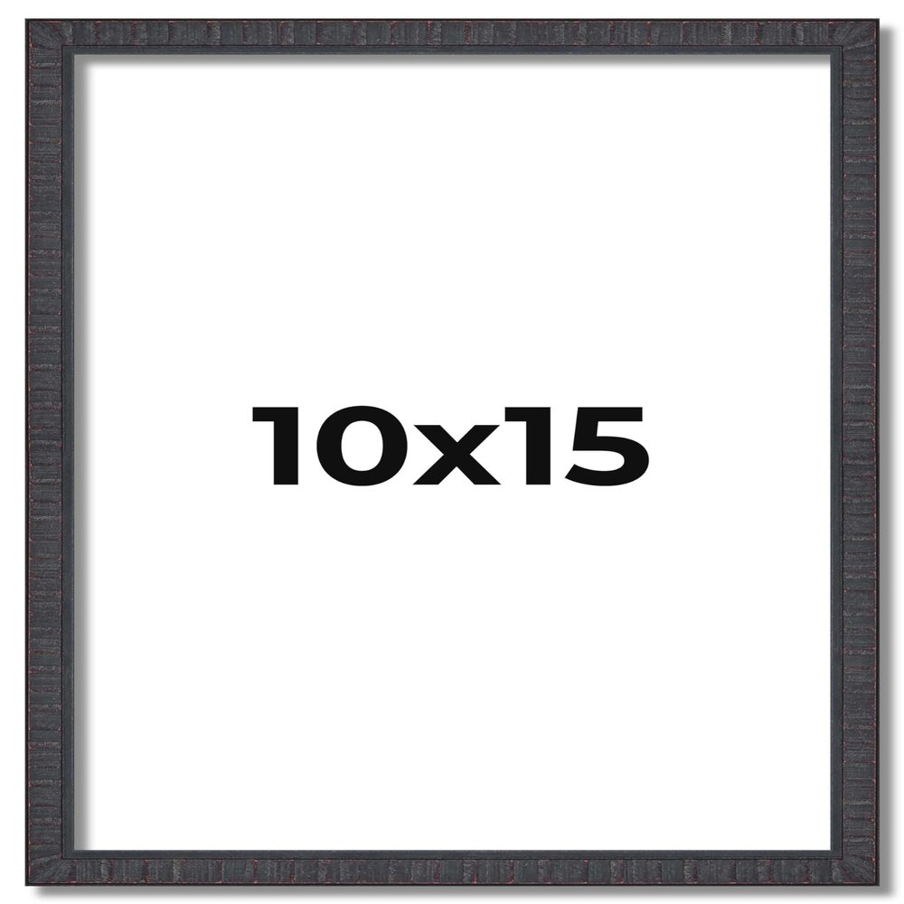 10x15 Frame Brown Picture Frame - Complete Modern Photo Frame Includes UV Acrylic Shatter Guard Front, Acid Free Foam Backing Board, Hanging Hardware Wood Wall Frames for Family Photos - no Mat