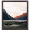 10x15 Frame Brown Picture Frame - Complete Modern Photo Frame Includes UV Acrylic Shatter Guard Front, Acid Free Foam Backing Board, Hanging Hardware Wood Wall Frames for Family Photos - no Mat view 4