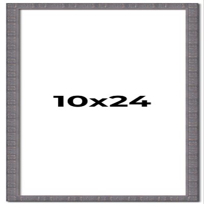10x24 Frame Slate Blue Distressed Rustic Solid Wood Picture Frame | 0.75 Inch Moulding Width | Includes UV Acrylic Plexiglass, Acid Free Foam Backing Board and Hanging Hardware | Sonoma Collection