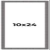10x24 Frame Slate Blue Distressed Rustic Solid Wood Picture Frame | 0.75 Inch Moulding Width | Includes UV Acrylic Plexiglass, Acid Free Foam Backing Board and Hanging Hardware | Sonoma Collection view 1