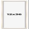 CountryArtHouse 12x36 Frame White Wash Solid Wood Picture Frame | 0.8125 Inch Moulding Width | Includes UV Acrylic Plexiglass, Acid Free Foam Board Backing and Hanging Hardware view 1